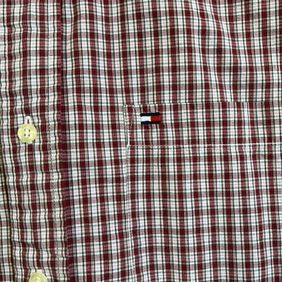 Men's Tommy Hilfiger Plaid Oxford Shirt size Large - Picture 2 of 4
